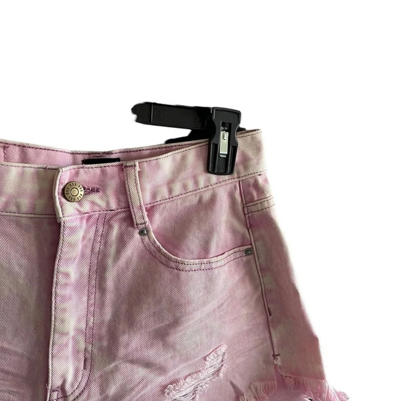 Bdg Shorts | Urban Outfitters Carla High-Waisted Denim Cutoff Pink Shorts Size26 - Picture 6 of 10